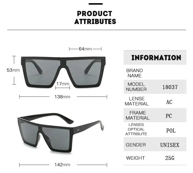 Square Frame Sunglasses for Men & Women – Fashion Trend Vintage UV Protection Sun Glasses 2025