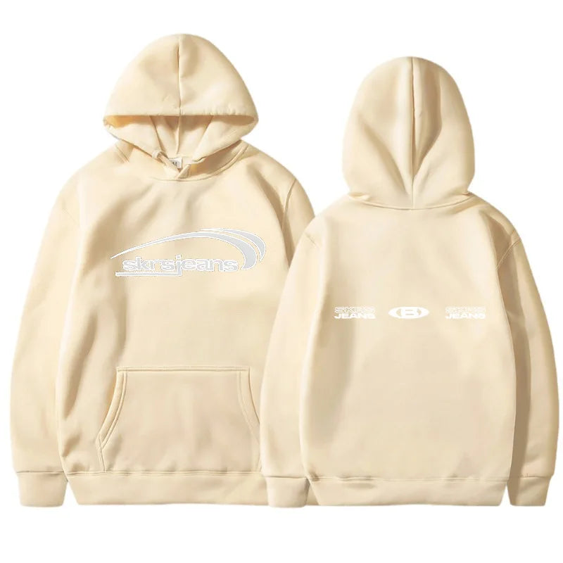 Women’s Plus Size Hooded Sweatshirt | Solid Color Letter Print Plush Long Sleeve Pullover | Casual Cozy Top