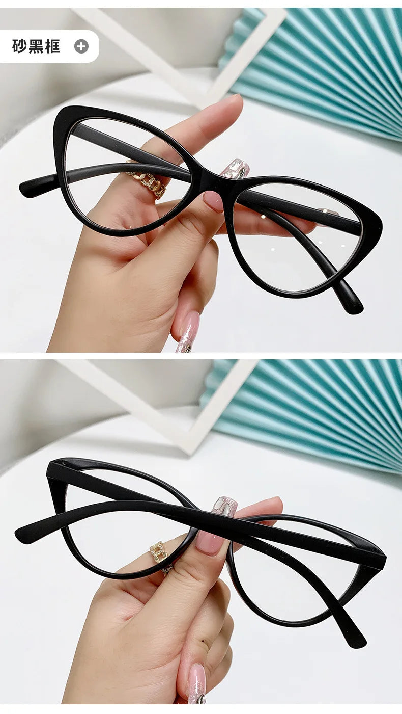 New Fashion Unisex Cat Eye Glasses – Plain Frame Eyewear for Women & Men | Party Decorative Spectacles