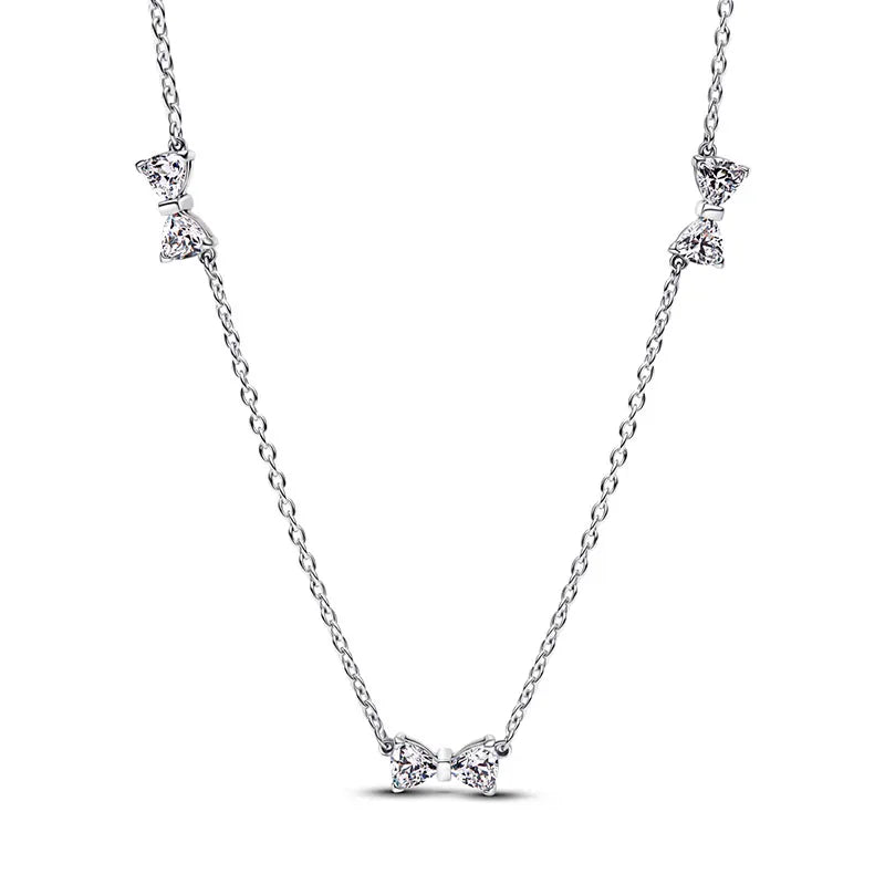 925 Sterling Silver Butterfly Heart Zircon Necklace | Luxury Sparkling Pendant – Exquisite Women’s Birthday Gift