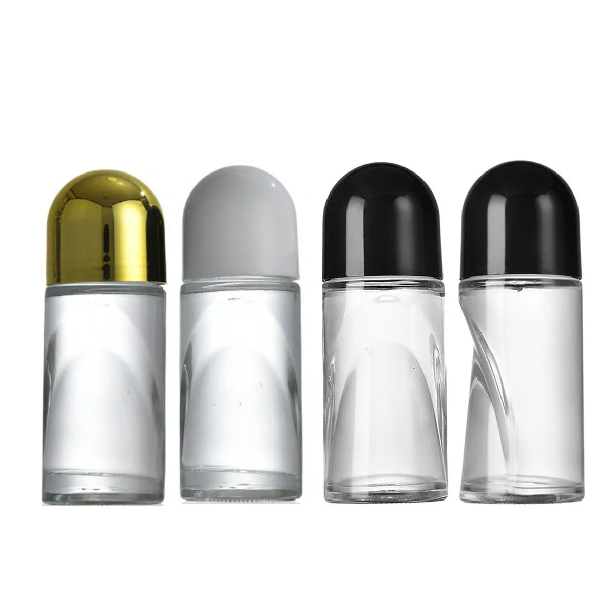 1/3/10PCS 50ML Clear Glass Roller Bottles – Extra Large Roll-On Perfume & Oil Bottle | Underarm Application