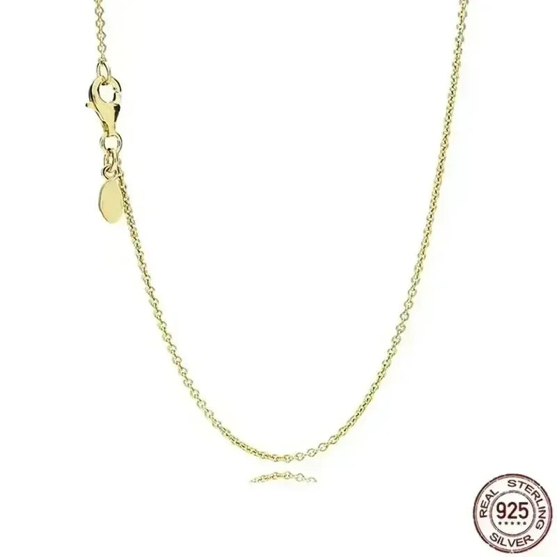 New 925 Sterling Silver Sparkling Heart-Shaped Square Pendant Necklace for Women