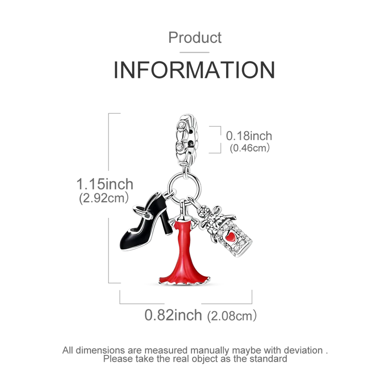 925 Sterling Silver Zircon Bowknot Heart Balloon Charms | Original Pendant Beads Fit Bracelet DIY Fine Jewelry for Women