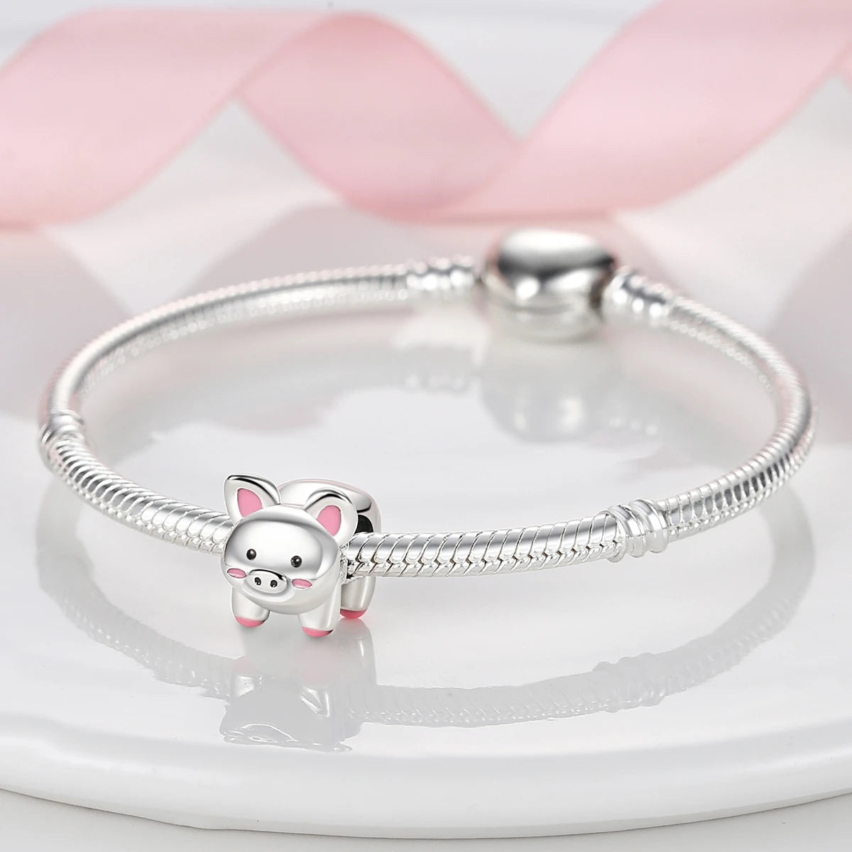 S925 Silver Heart Love Mom Infinity Charm | Dangle Bead Fit Bracelet Jewelry Mother’s Day Gift