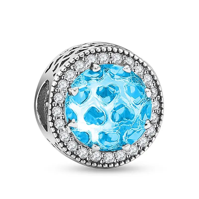 925 Sterling Silver Heart Pave Zircon Family Tree Charm | Fits Original Bracelet Women’s Luxury Jewelry Gift