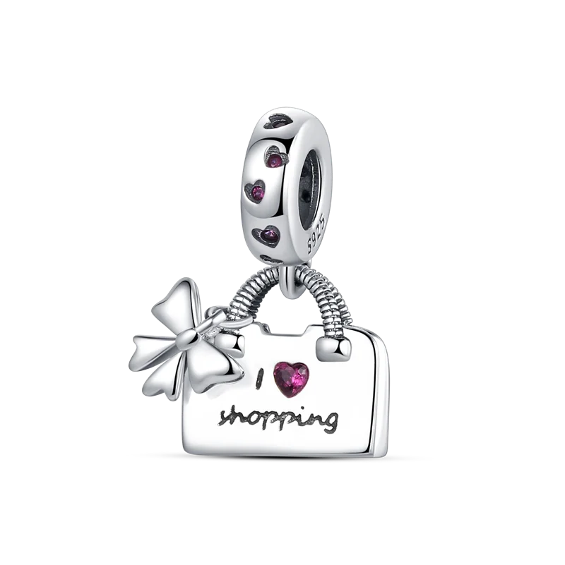 925 Sterling Silver Angel Wings & Swan of Love Heart Charms – Fit Pandora Bracelet DIY Women’s Jewelry Gift