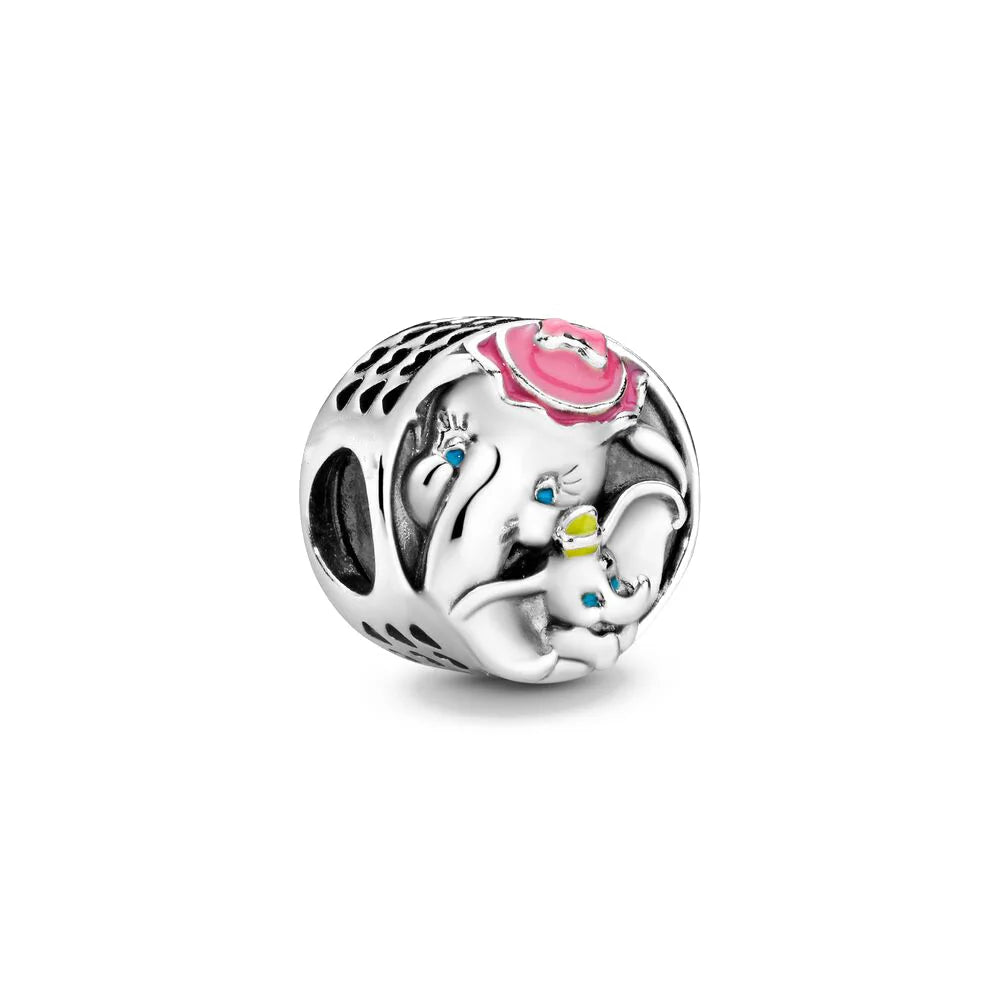 Miniso Disney 925 Sterling Silver Dumbo Mickey Stitch Dalmatians Charms | Fit Original Bracelet DIY Jewelry Accessories