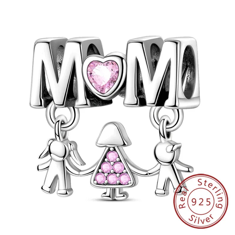 925 Sterling Silver Star, Moon & Watch Cube Charms | Original Beads Fit Bracelet & Pendant DIY Fine Jewelry Gift for Women