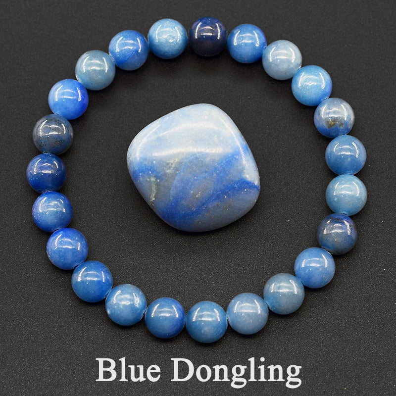 Natural Tree Pattern Agate Beaded Bracelet | Lapis Lazuli, Moss Agate & Jade Energy Healing Jewelry for Men & Women