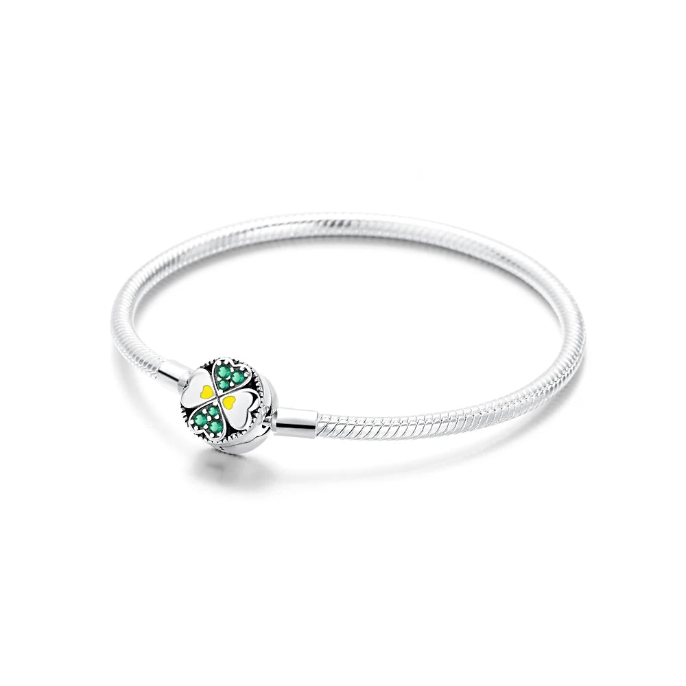 2025 925 Sterling Silver Heart Butterfly Snowflake Dream Catcher Bracelet | Luxurious Women's DIY Jewelry Gift