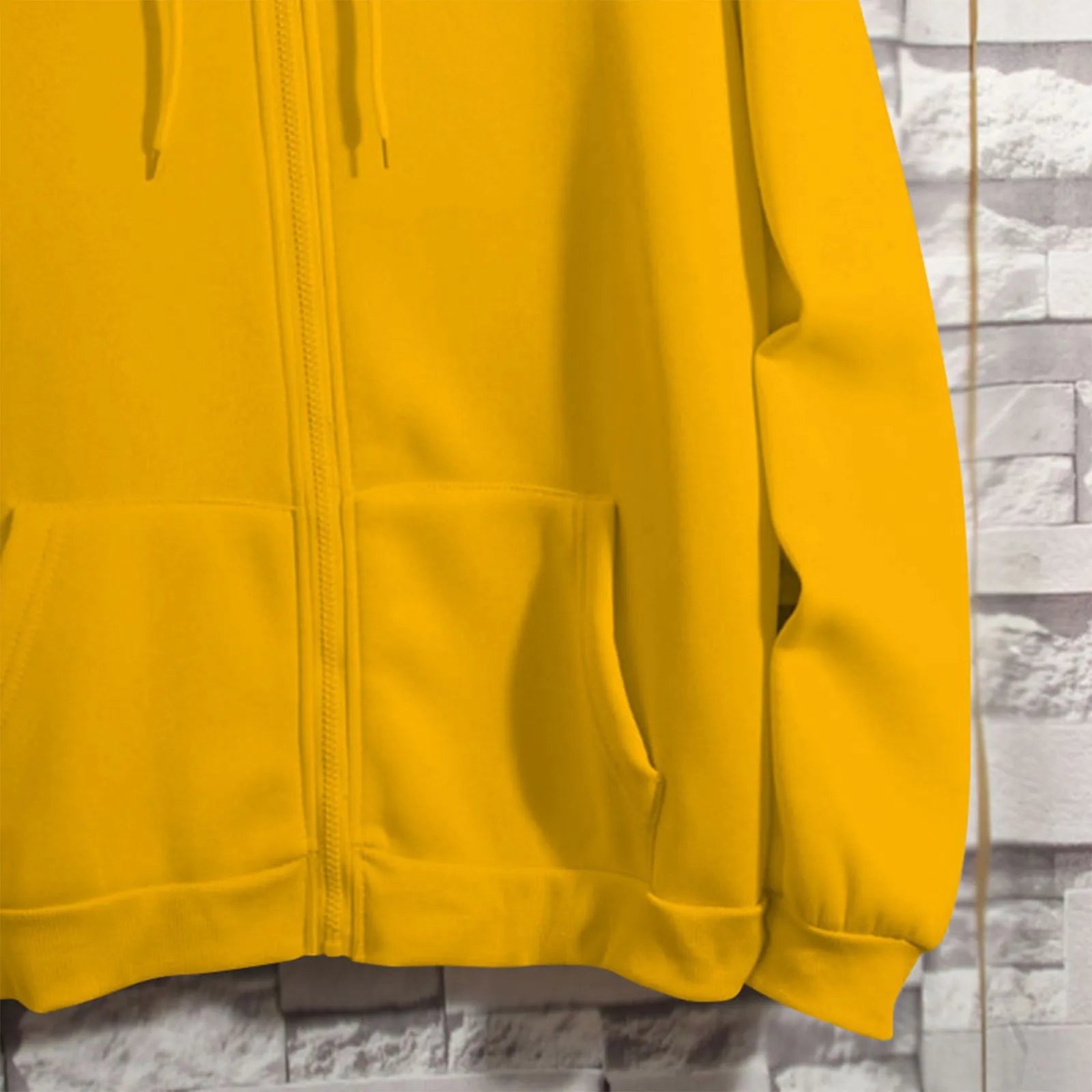 Spring Autumn Women Solid Color Hooded Sweatshirt Coat | Zipper Pocket Hoodie Jacket | Casual Outerwear Femme