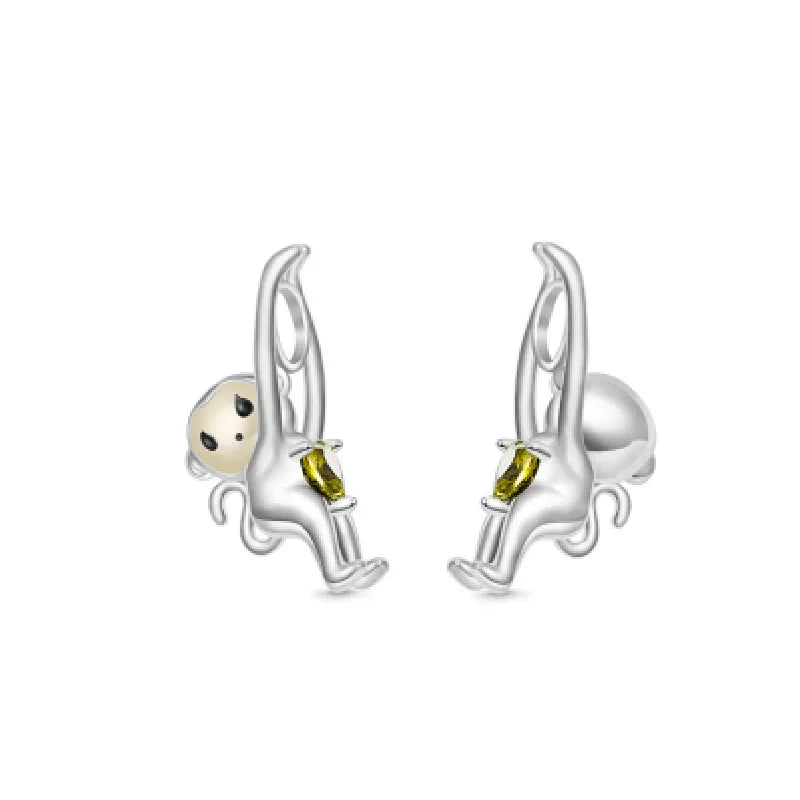 925 Sterling Silver Plated Dog, Cat & Owl Charms | Glow in the Dark Animal Beads | Fit Original Pandora Bracelet Women’s Jewelry