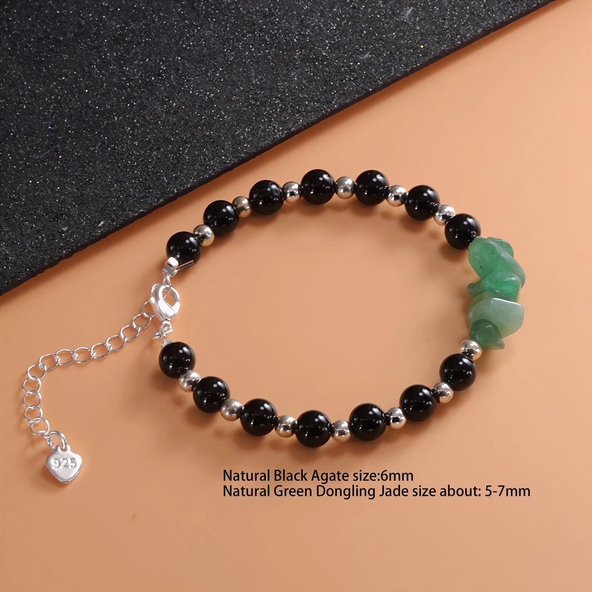 VENTFILLE 925 Sterling Silver Red Agate Bracelet | Flower Pendant Lucky Bead | Original Jewelry Gift for Women