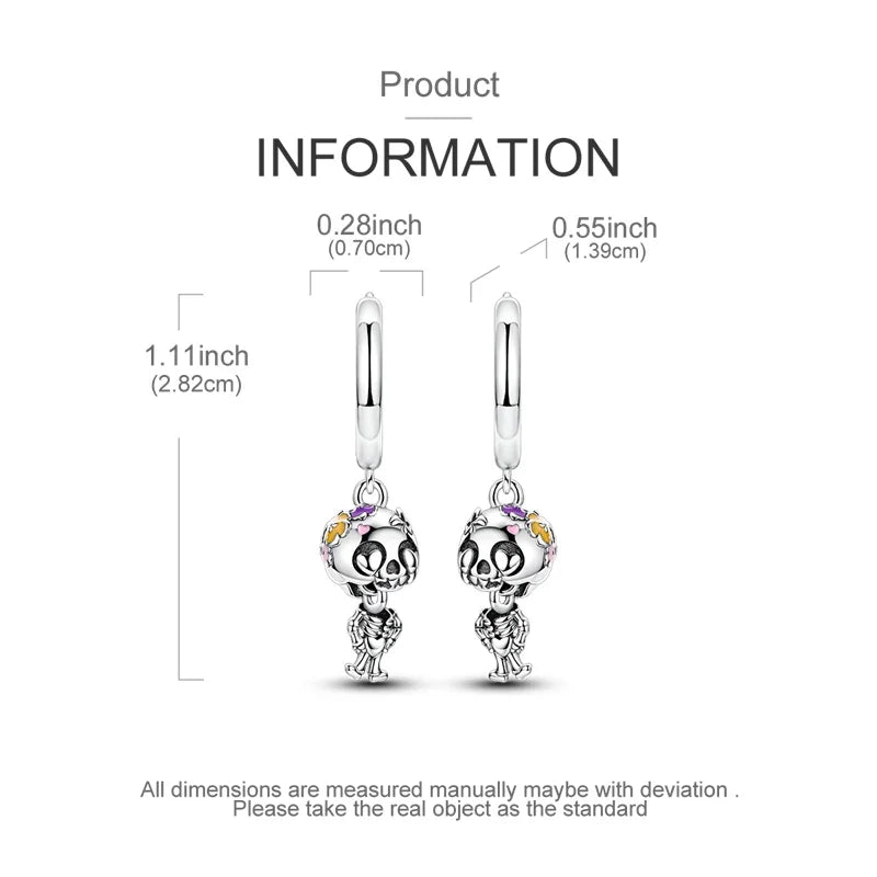 New Original 925 Sterling Silver Sweetheart Bow & Crab Ocean Earrings | Donut Zircon Round Design Women’s Fine Jewelry