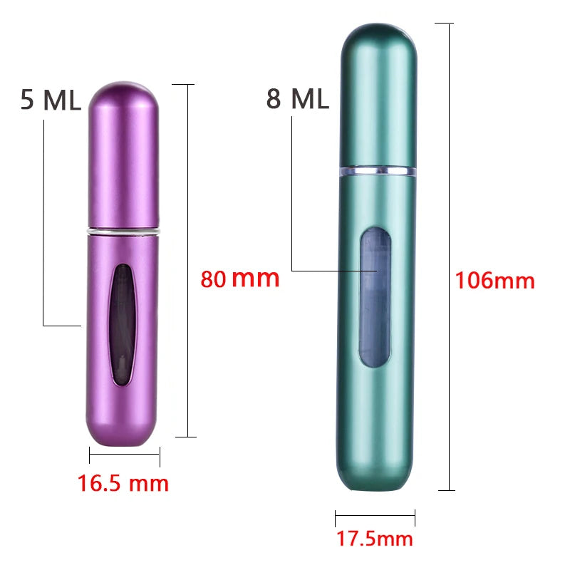 5ML / 8ML Refillable Mini Perfume Bottle – Portable Cosmetic Spray Atomizer | Travel Spray Container