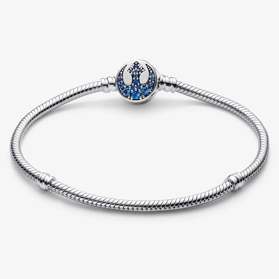 925 Sterling Silver Disney Minnie & Mickey Heart Charm Bracelet | Gold Bead ME Matte Braided Chain – Fashion DIY Jewelry