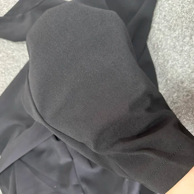 Women’s Classic Straight-Leg Suit Pants | Korean Casual Baggy Slacks | Elegant Long Trousers for Ladies