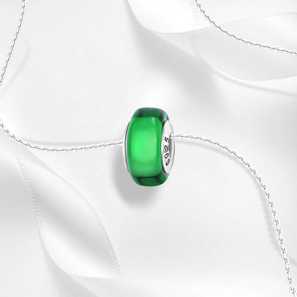 2025 New 925 Sterling Silver Colorful Murano Glass Beads | Fit Original Pandora Bracelet & Necklace DIY Jewelry