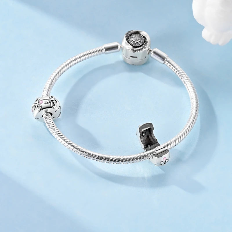 MULA 925 Sterling Silver Bow Charm | Fits Original Snake Chain Bracelet DIY Women’s Fine Jewelry Gift