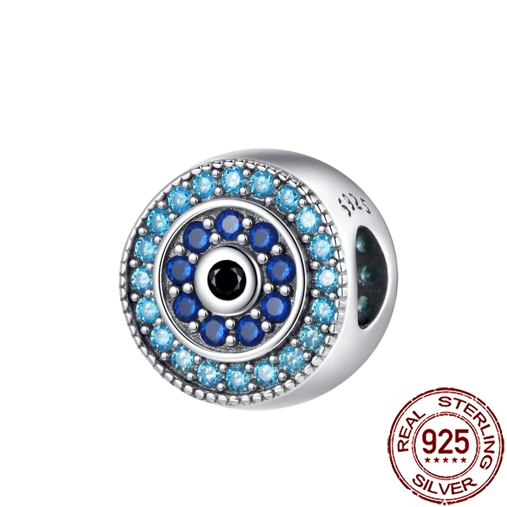 2025 New 925 Sterling Silver All-Seeing Eye Hamsa Hand Charm | Fits Pandora Bracelet & Women’s DIY Jewelry