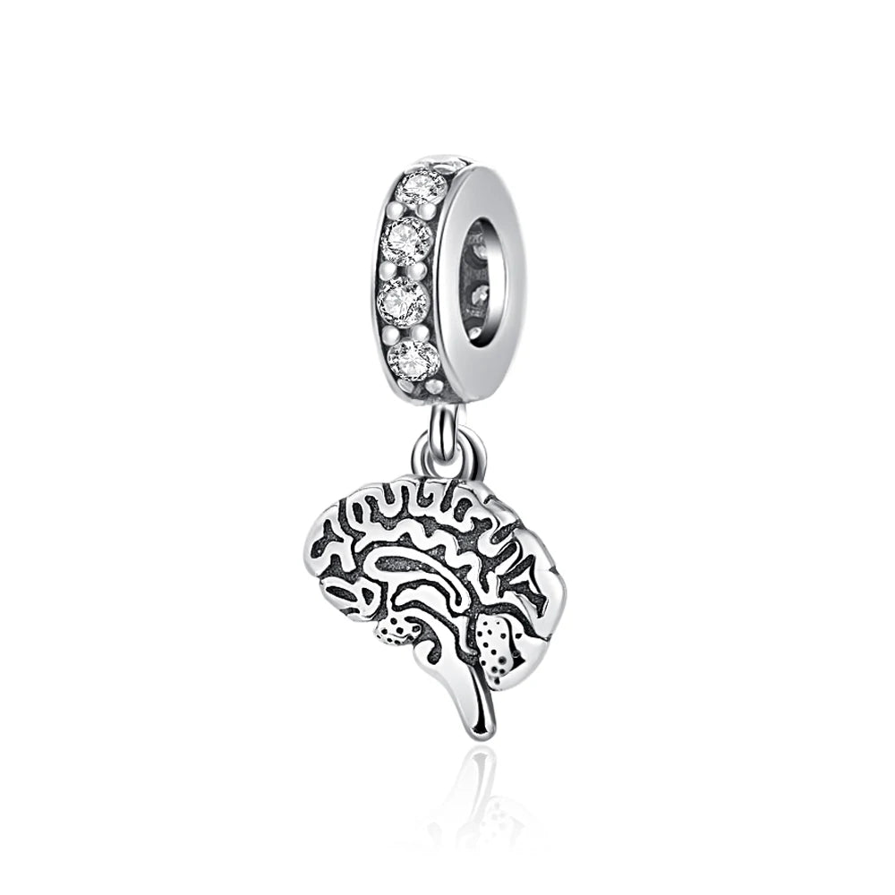 925 Sterling Silver Wine Pot, Cross, Heart & Organ Charms – Fit Pandora Bracelet, DIY Women’s Religious Jewelry