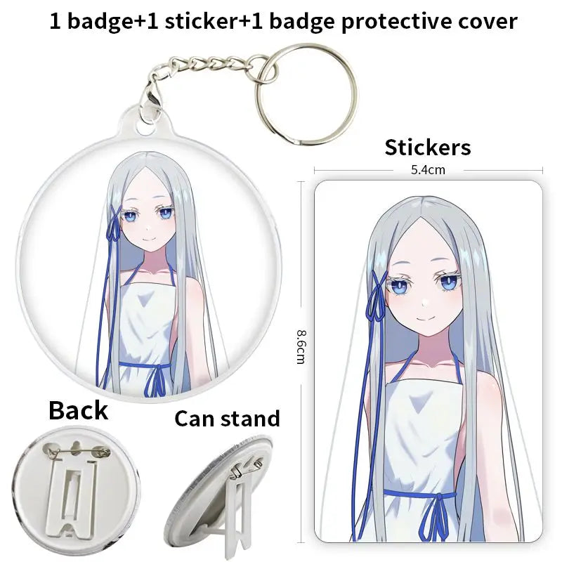 Re:Zero Anime Character Soft Button Badge – Fashion Tinplate Brooch Pin Trinket for Bags & Clothes