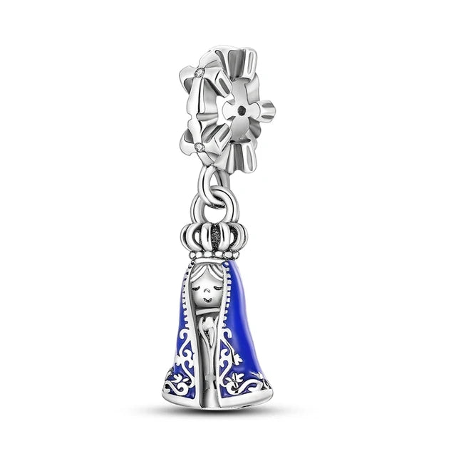 New 925 Sterling Silver Plated Christ Cross Buddha Charm Bead | Fit Original Pendant Bracelet DIY Fashion Jewelry