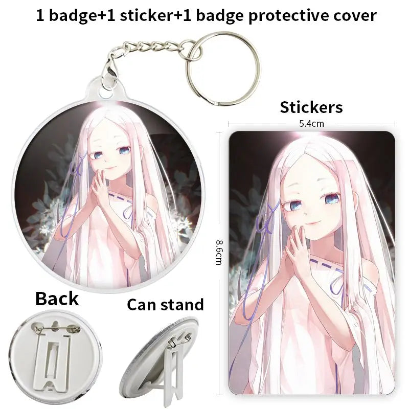 Re:Zero Anime Character Soft Button Badge – Fashion Tinplate Brooch Pin Trinket for Bags & Clothes