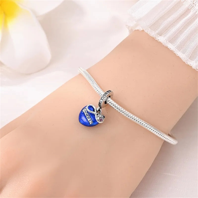 925 Sterling Silver Soccer Trophy Jersey Charm Beads – Fits 3mm Bracelets DIY Jewelry