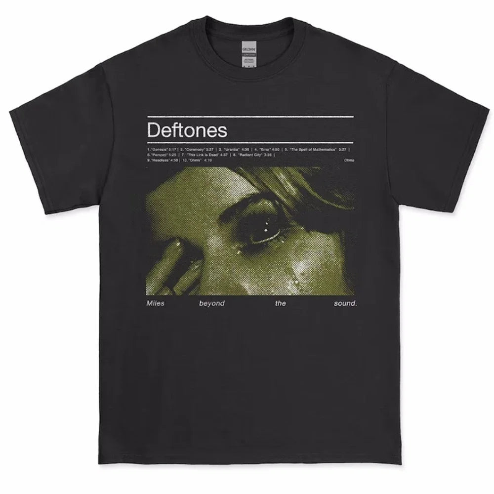 2025 Deftones Singer Band T-Shirt for Men & Women – Hip Hop Rock Short Sleeve Summer Tee 🎸🔥