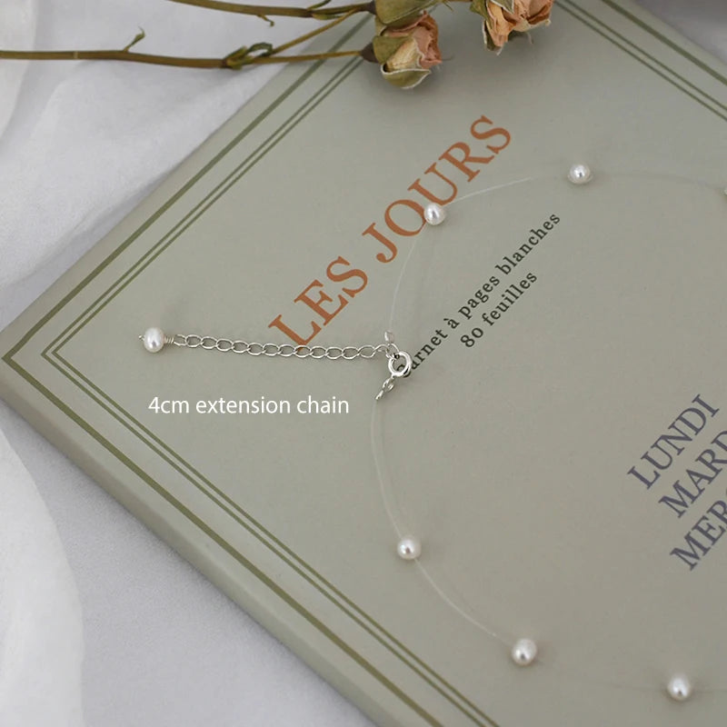 ASHIQI Natural Freshwater Pearl Necklace – 925 Sterling Silver Fashion Jewelry for Girls & Women