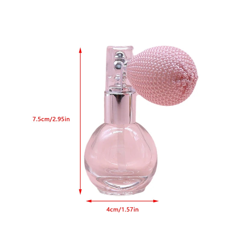 15ml Balloon AirBag Perfume Bottle – Luxury Round Refillable Transparent Glass Spray Atomizer | Portable Empty Fragrance Container