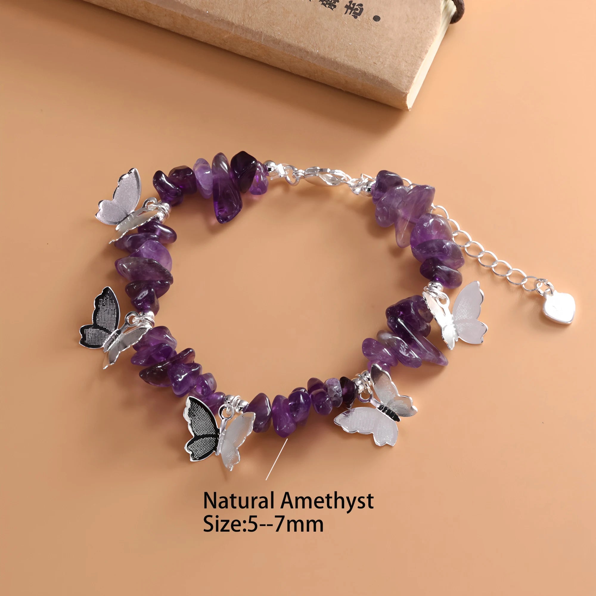 VENTFILLE 925 Sterling Silver Red Agate Bracelet | Flower Pendant Lucky Bead | Original Jewelry Gift for Women