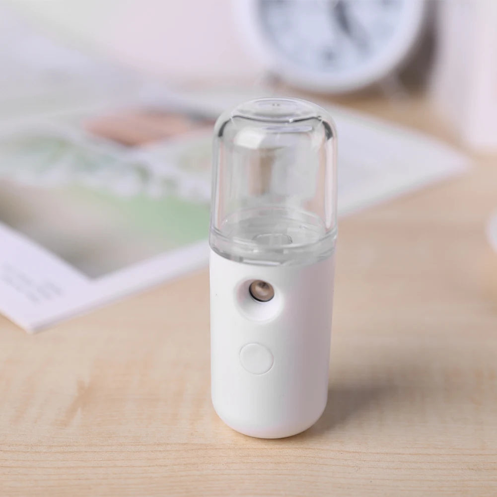 Mini Nano Mister 30ml Cool Mist Facial Steamer | Portable Hydrating Sprayer for Skin Care & Makeup