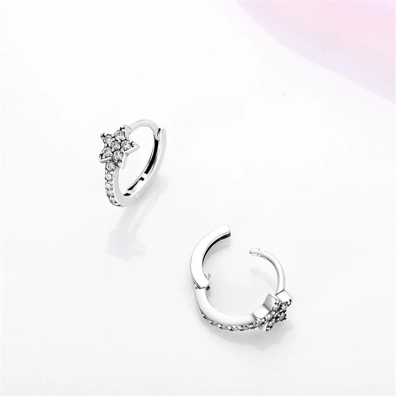 925 Sterling Silver Glowing Starfish & Shell Earrings | Fashion Jewelry for Women