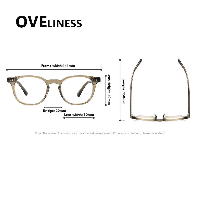 2025 Vintage Round Acetate Glasses 👓 Unisex High-Quality Eyewear