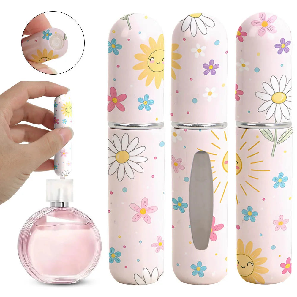1/2PC 5ML Mini Perfume Bottle – Refillable Portable Spray Atomizer | Travel Cosmetic Container