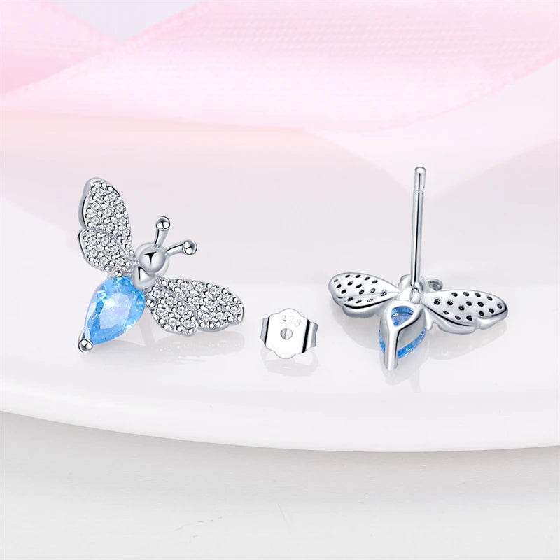 Luxury 925 Sterling Silver Ocean Mermaid Earrings | Pave CZ Fine Jewelry for Women