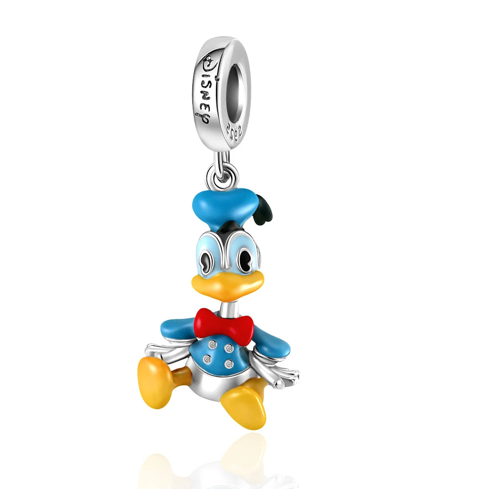 Hot Selling 925 Sterling Silver Duck, Mouse & Cat Charms | Animal Beads Fit Original Bracelet DIY Jewelry Accessories