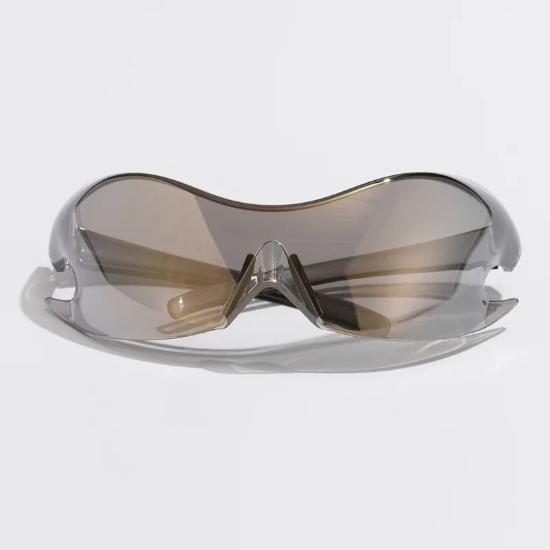 Men Brand Sports Punk Y2K Sunglasses – Women Unique One-Piece Goggle Sun Glasses | Cycling Hip Hop Shades UV400