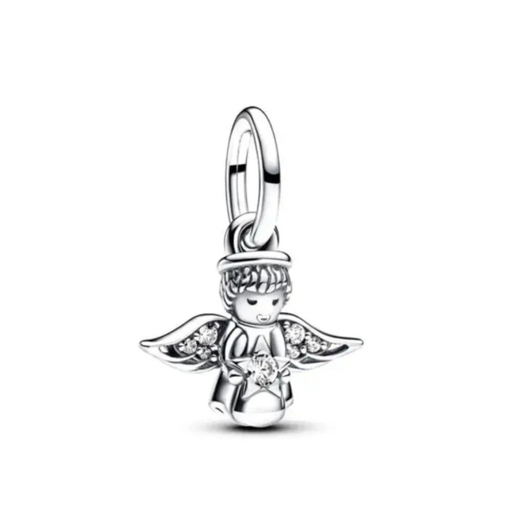 Hot New S925 Sterling Silver Butterfly Clover Shoes Charm Bead | Original Bracelet DIY Dangle Jewelry Gift for Women