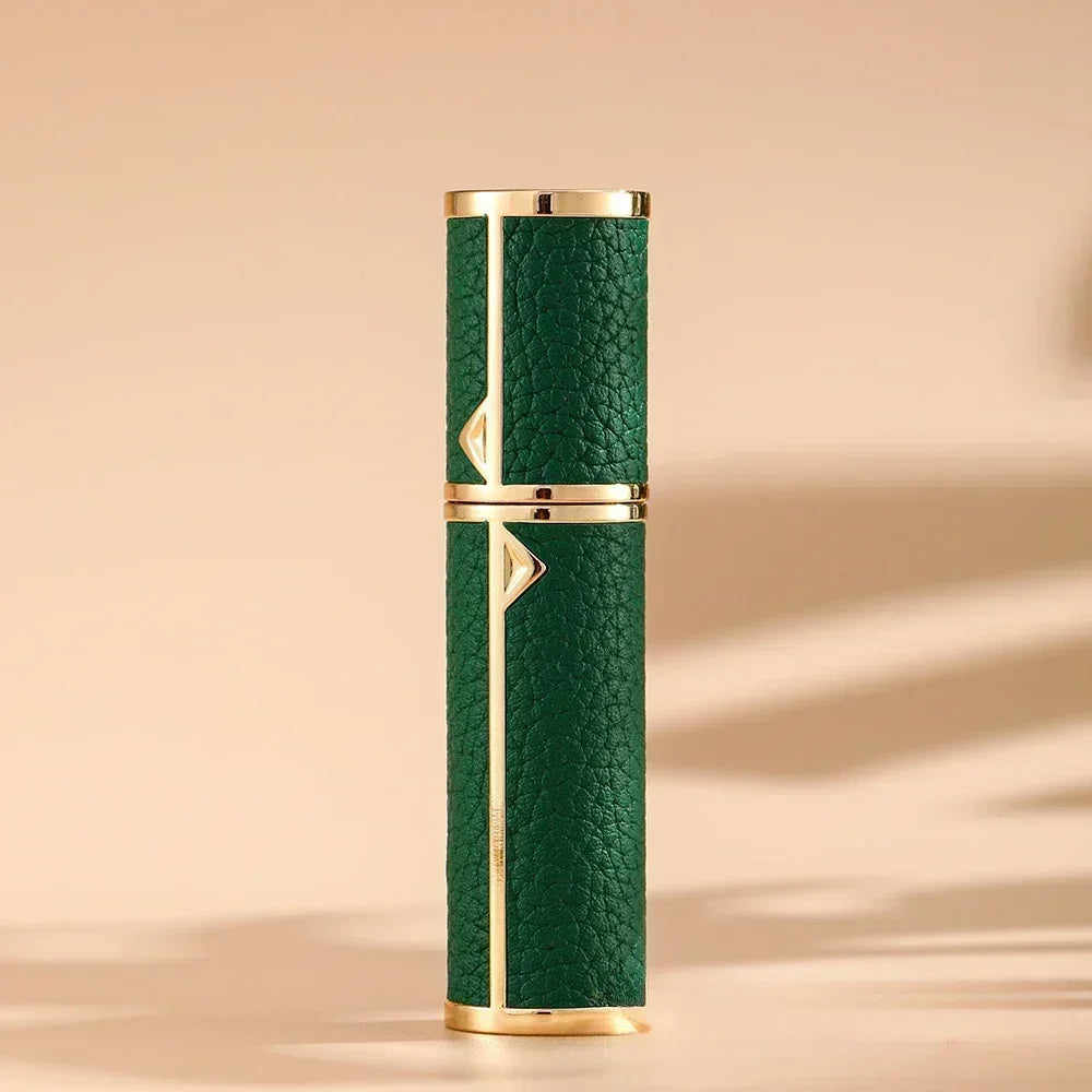 5ML Leather Bottom-Fill Refillable Perfume Atomizer – Travel Cologne Spray Bottle | Fine Mist Spray