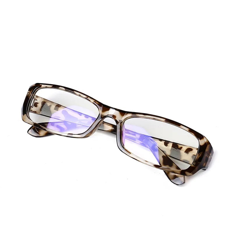 Japanese Korean Small Square Frame Glasses for Women – Retro Harajuku Clear Reading & Blue Light Blocking Eyewear
