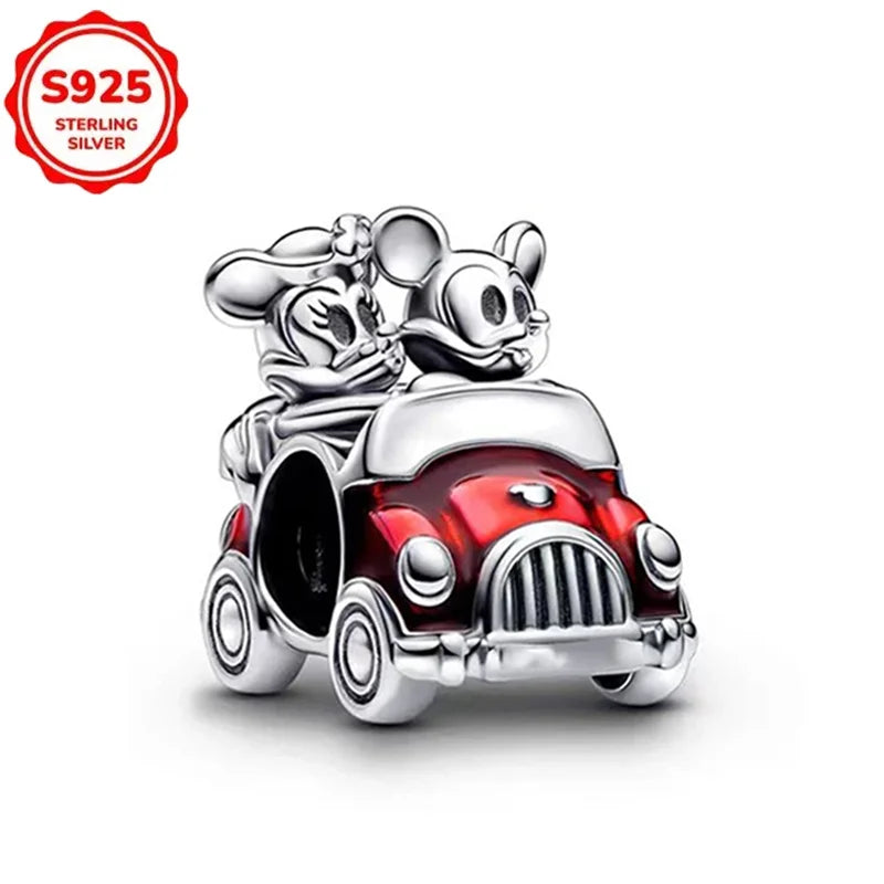 New Disney 925 Sterling Silver Cheshire Cat & Dumbo Charms – Original Bracelet Beads DIY Pendant Halloween Jewelry Gift