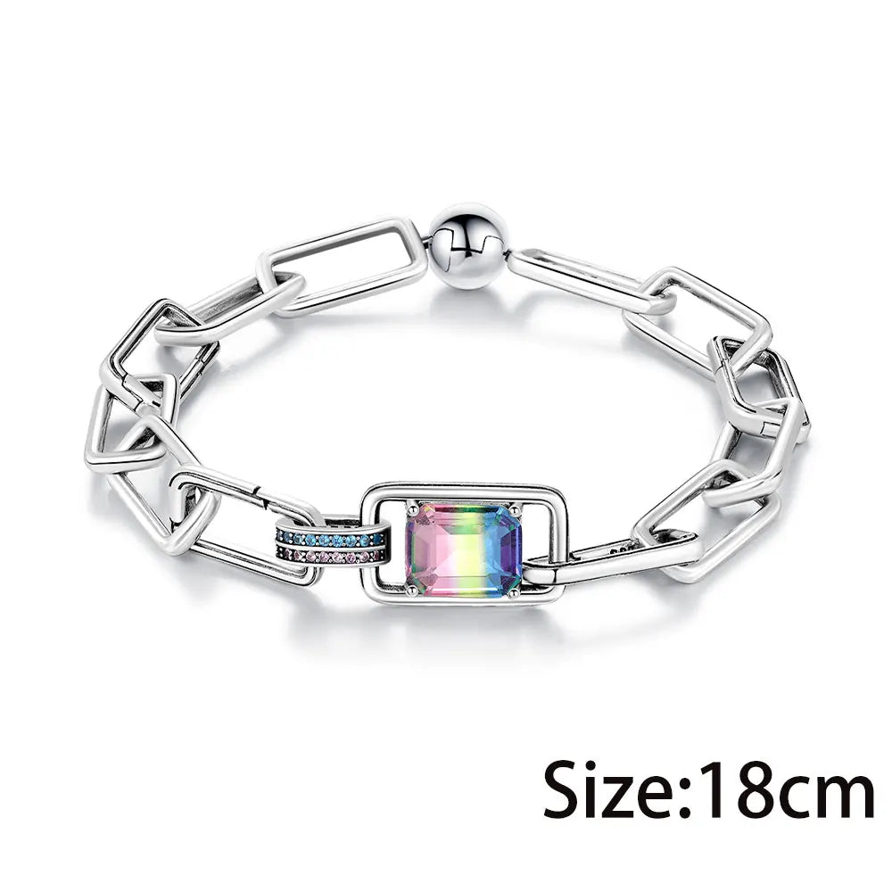 2025 925 Sterling Silver Bracelet | Elegant DIY Fashion Charm Bracelet for Women | Daily Wear Jewelry Making