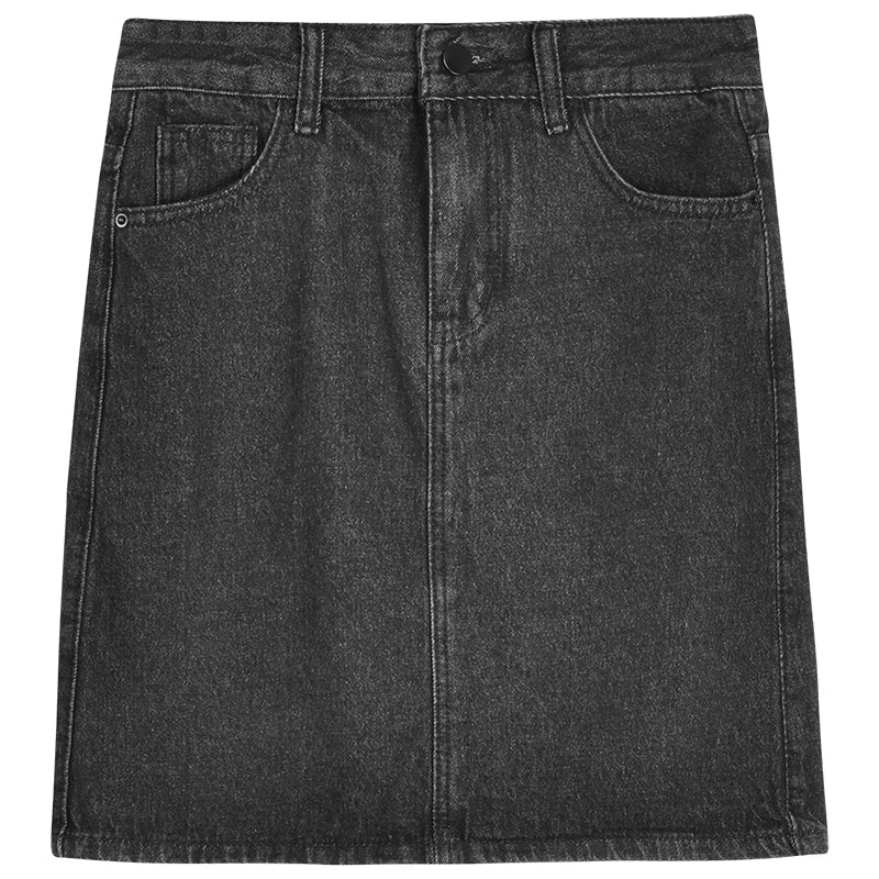 Women’s High Waist A-Line Denim Skirt | Slimming Bodycon Short Skirt Korean Style 2025