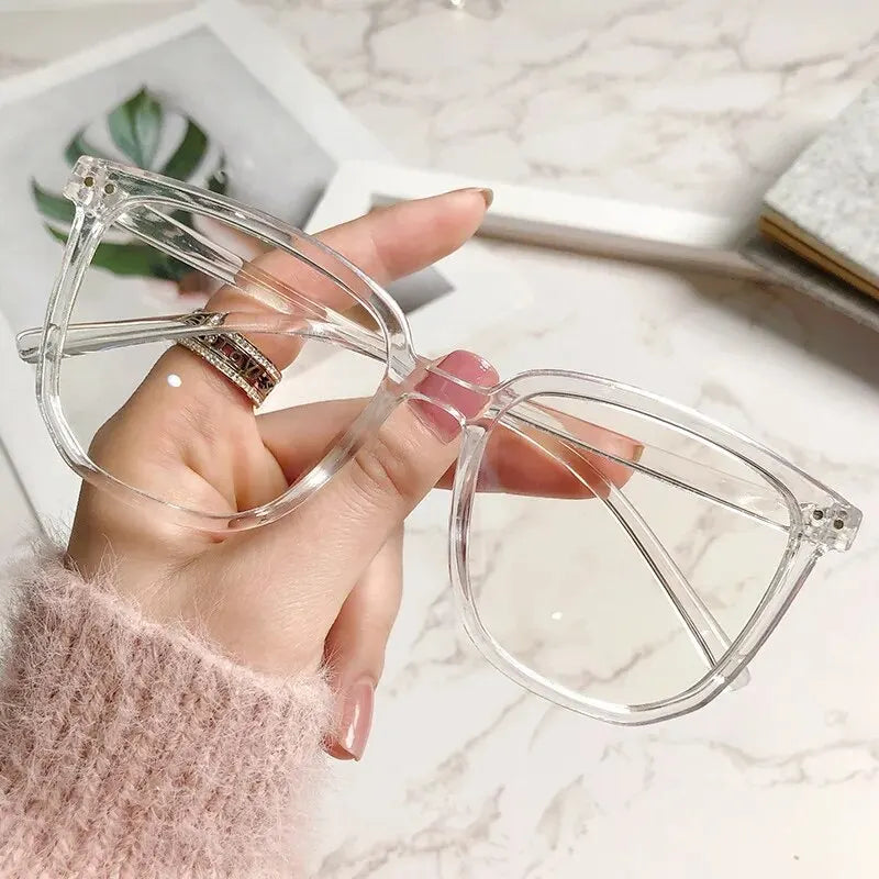 Anti-Blue Light Glasses for Women – Retro Flat Light Frame Eyeglasses | Regular Frame Eye Protection