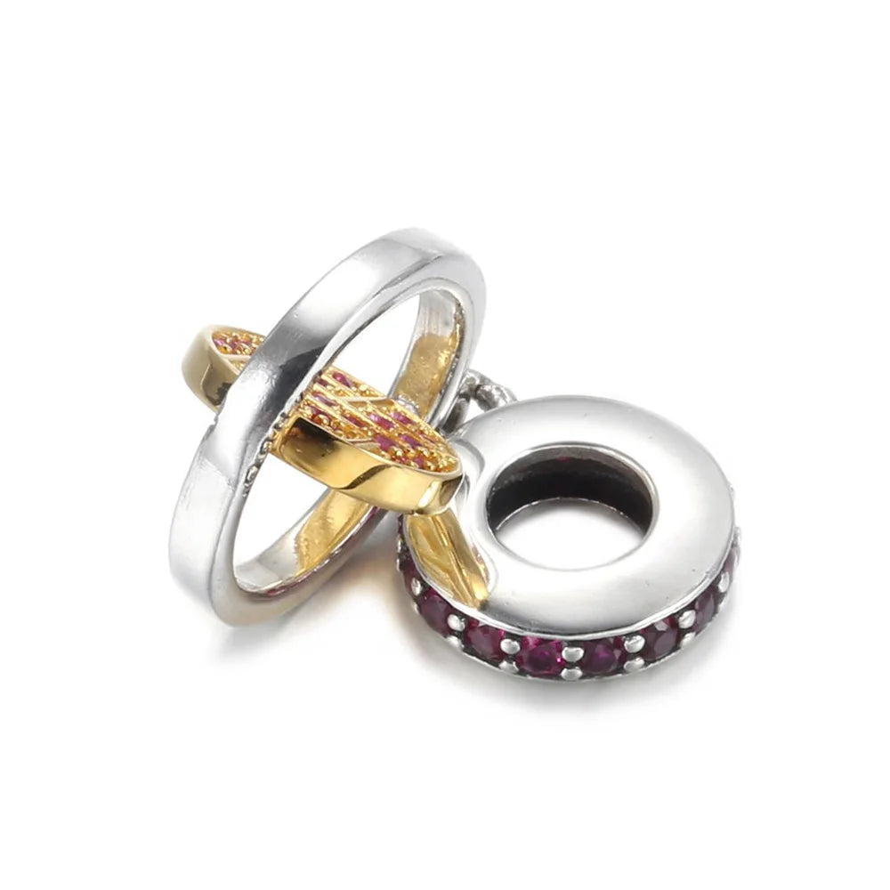 925 Sterling Silver Blue Planet & Dolphin Galaxy Dangle Charm | Women’s Bracelet DIY Jewelry