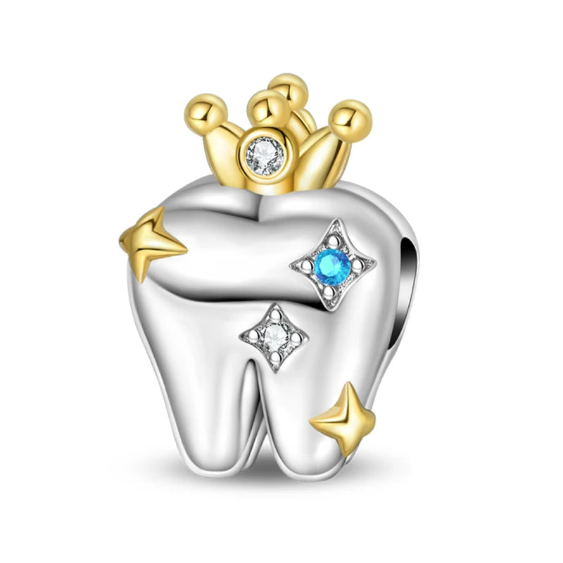 Original 925 Sterling Silver Luminous Lantern & Magic Cat Charm Bead | Glowing Angel Jungle Pendant for Bracelet Jewelry