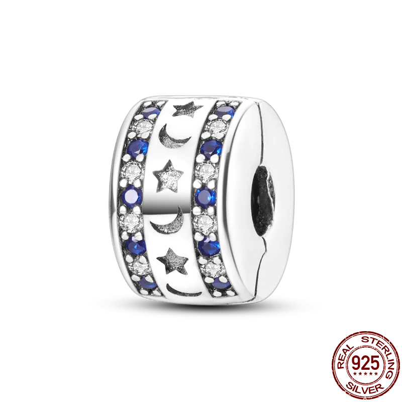 925 Sterling Silver Silicone Spacer Beads & Safety Chain | Clasp Charms Fit Original Pandora 3mm Bracelet – Women’s Jewelry